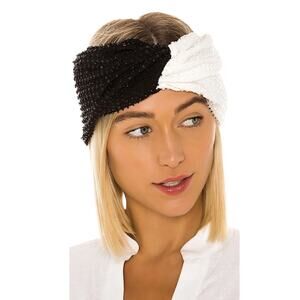 Eugenia Kim Headband Black and White Beaded New Retails $325